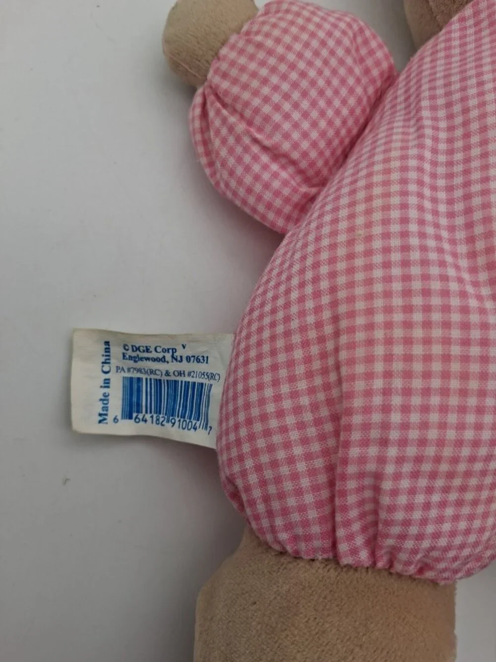 MY First Bear Rattle Snuggie Toy Pink 10